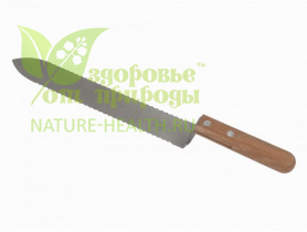 Нож для распечатывания сот Европа зубчатый 235 мм. Москва  / ТД Здоровье от Природы