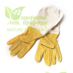 Перчатки пчеловода кожаные желтые XXL